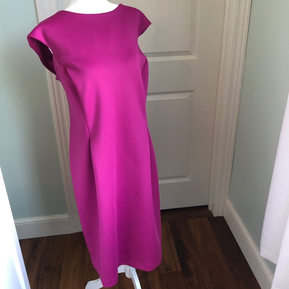 NWT Calvin Klein Fuchsia Sleeveless Dress -16 W